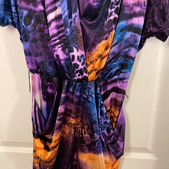 Purple Animal Print Dress. Size Small. - Picture 5 of 8